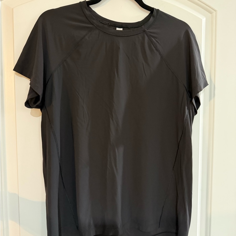 Athleta Black Short Sleeve Athletic Tee